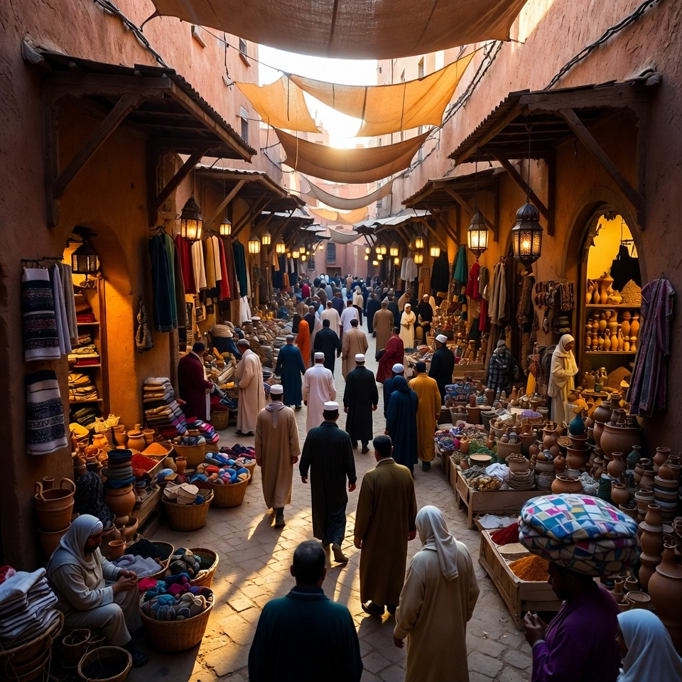 Argan tree forest with traditional extraction facility in the Souss Valley