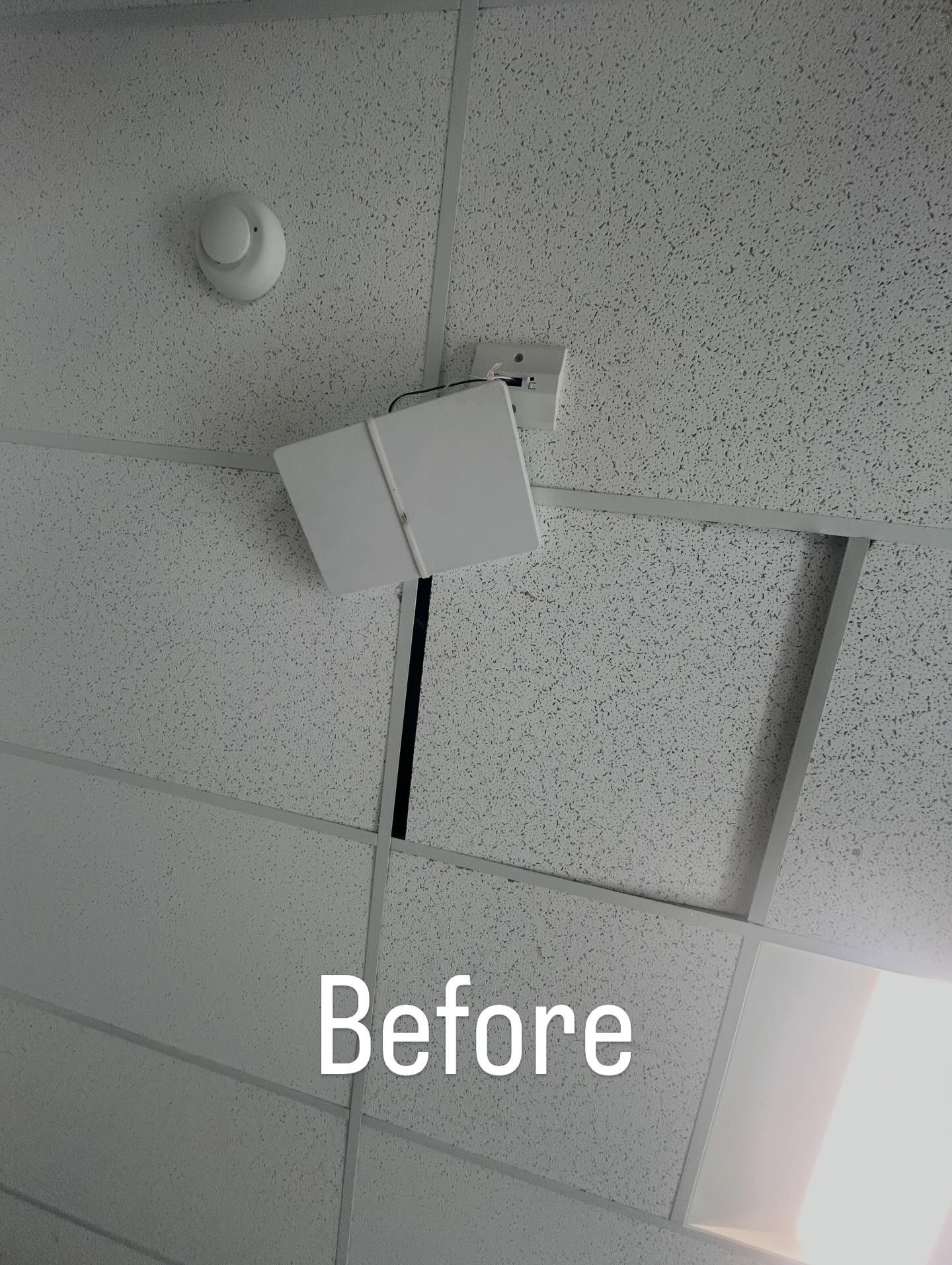 Exit Sign Repair before