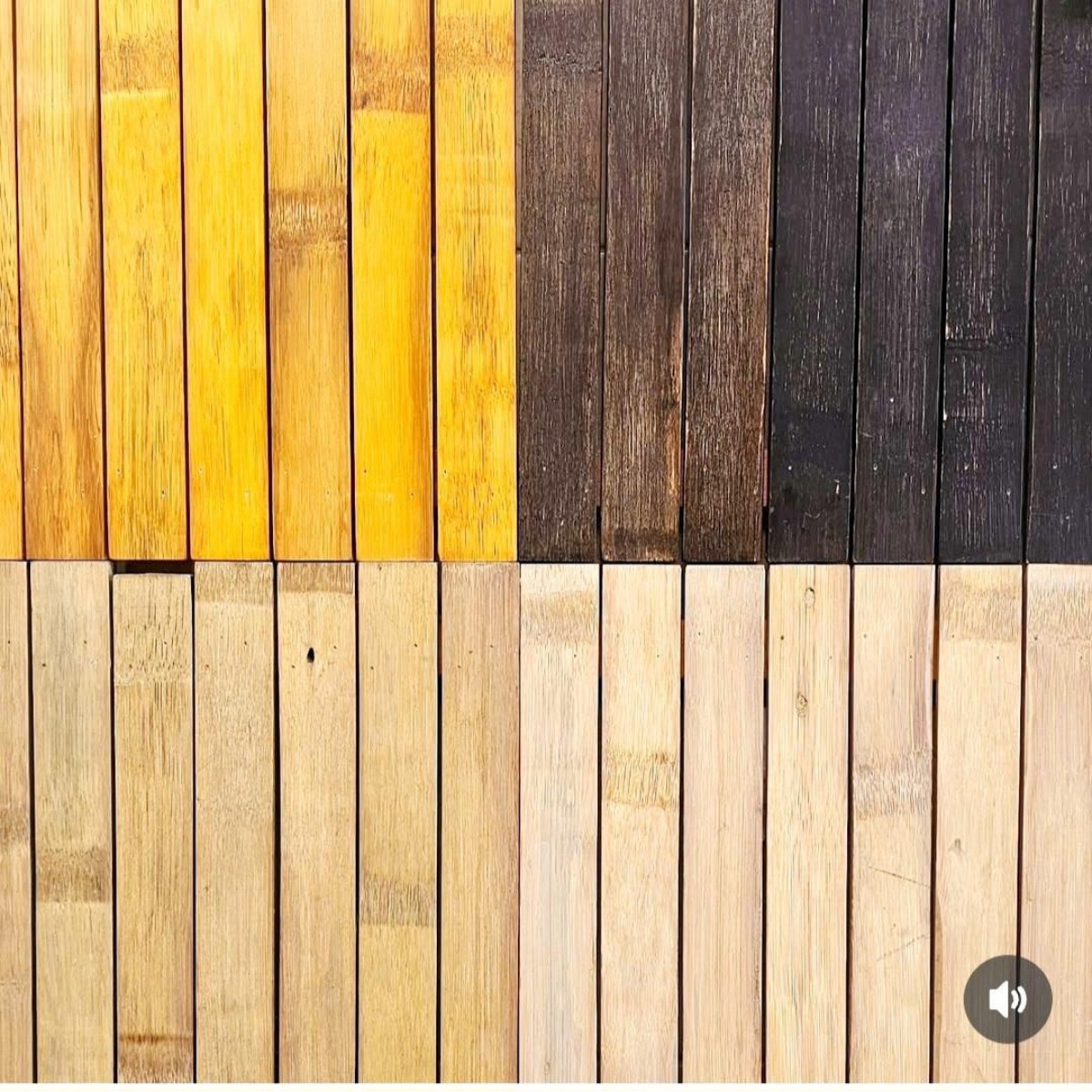 Paleta de cores de superfícies de bambu