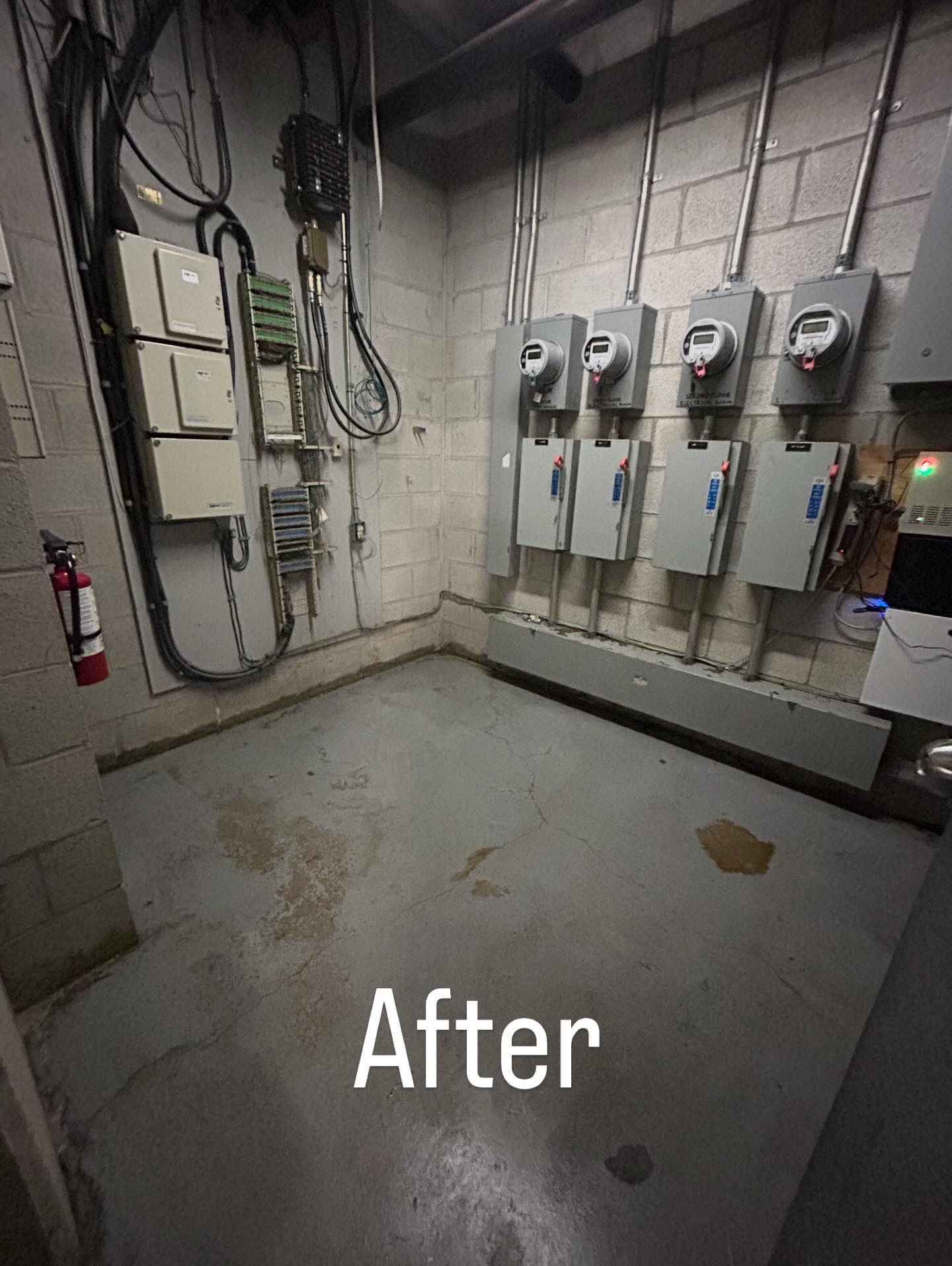 Electrical Room Cleanup after