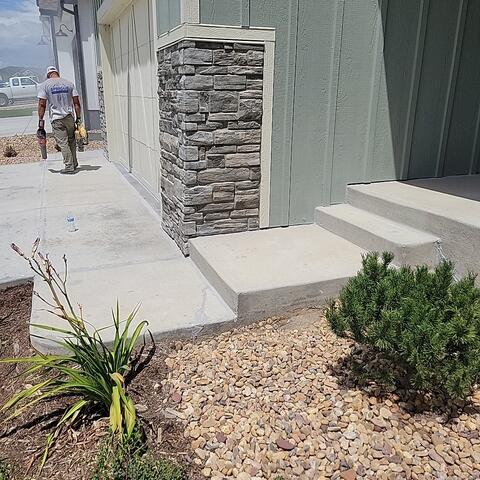 Sidewalk Settlement Repair - After