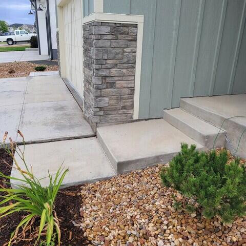 Sidewalk Settlement Repair - Before