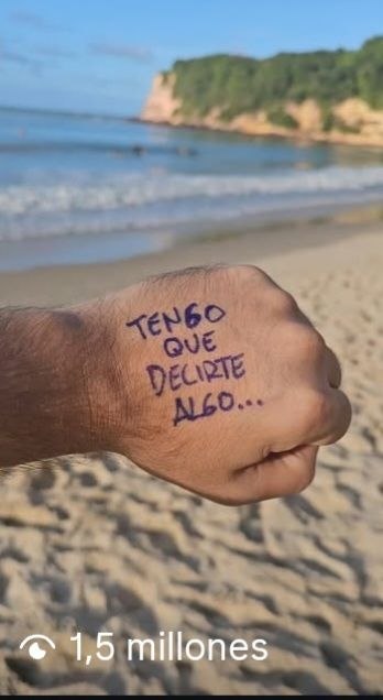 Reel viral: tengo que decirte algo en la playa