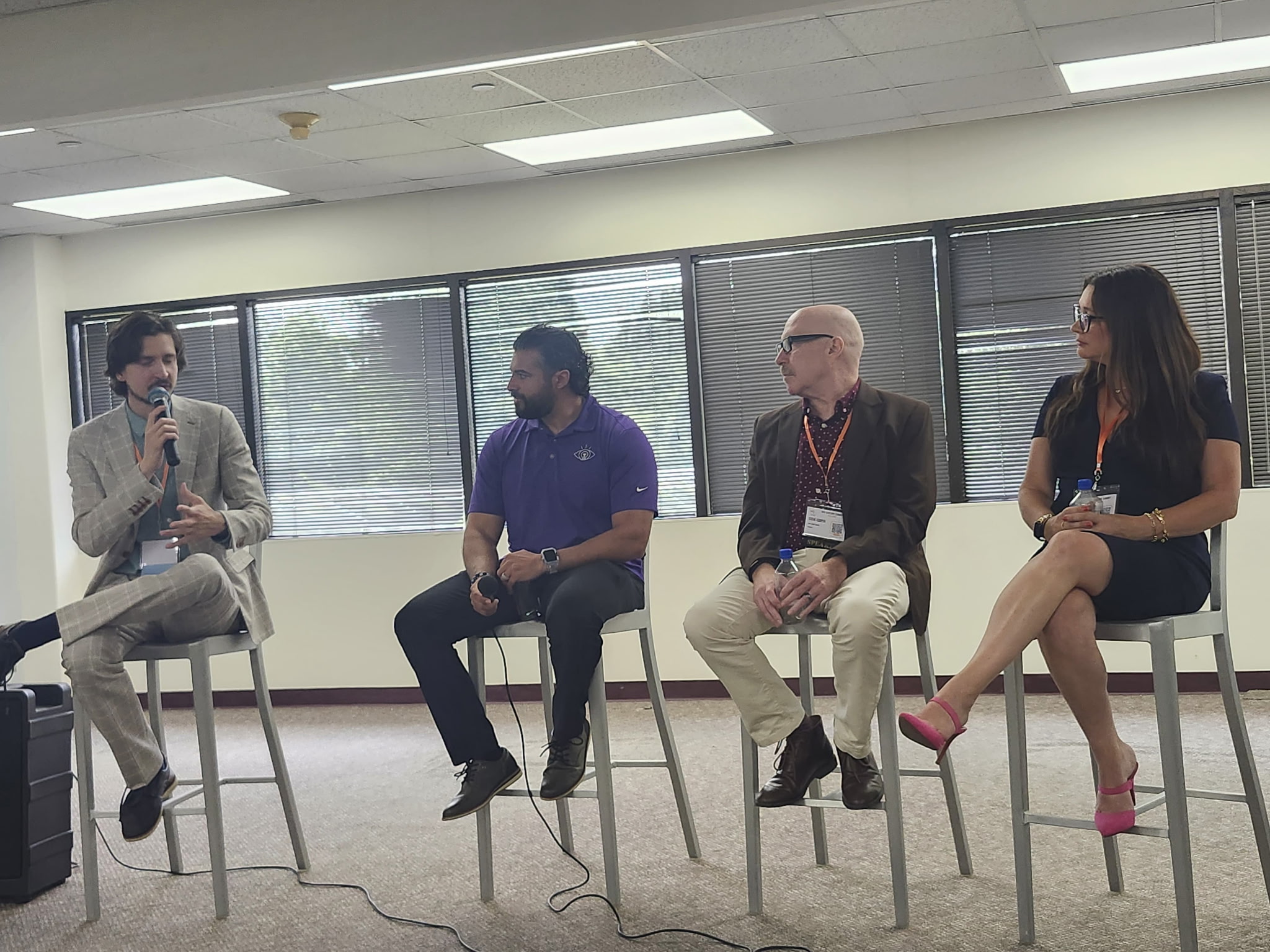 Nick speaking on a Venture X leadership panel