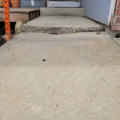 Walkway Leveling - Before