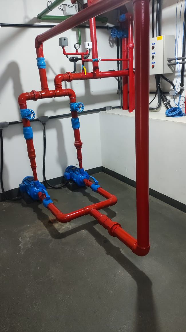 Quadro elétrico QFB-Incêndio com botoeiras de bomba