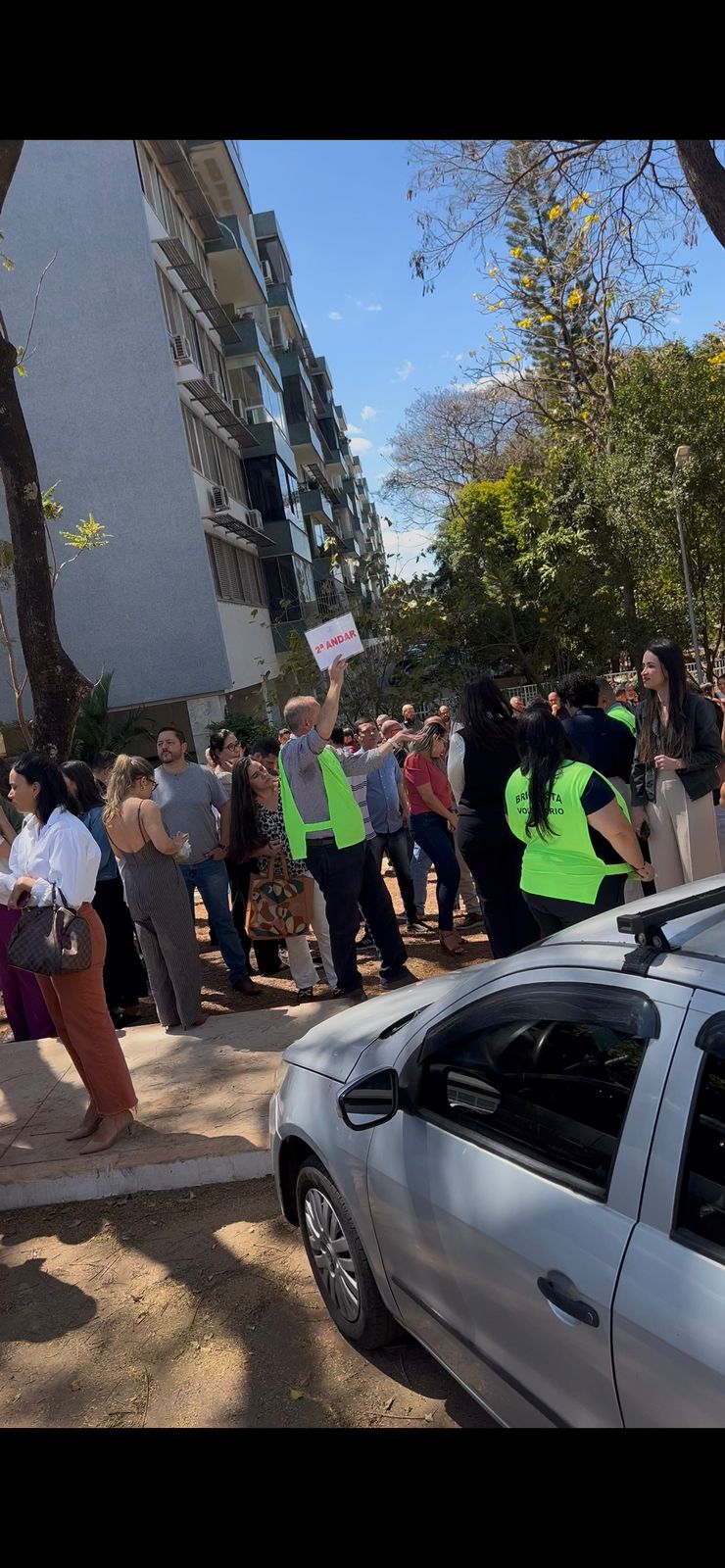 Treinamento de brigada voluntária em auditório