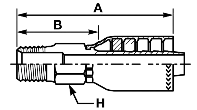 15612F NPT MALE (60º CONE SEAT)