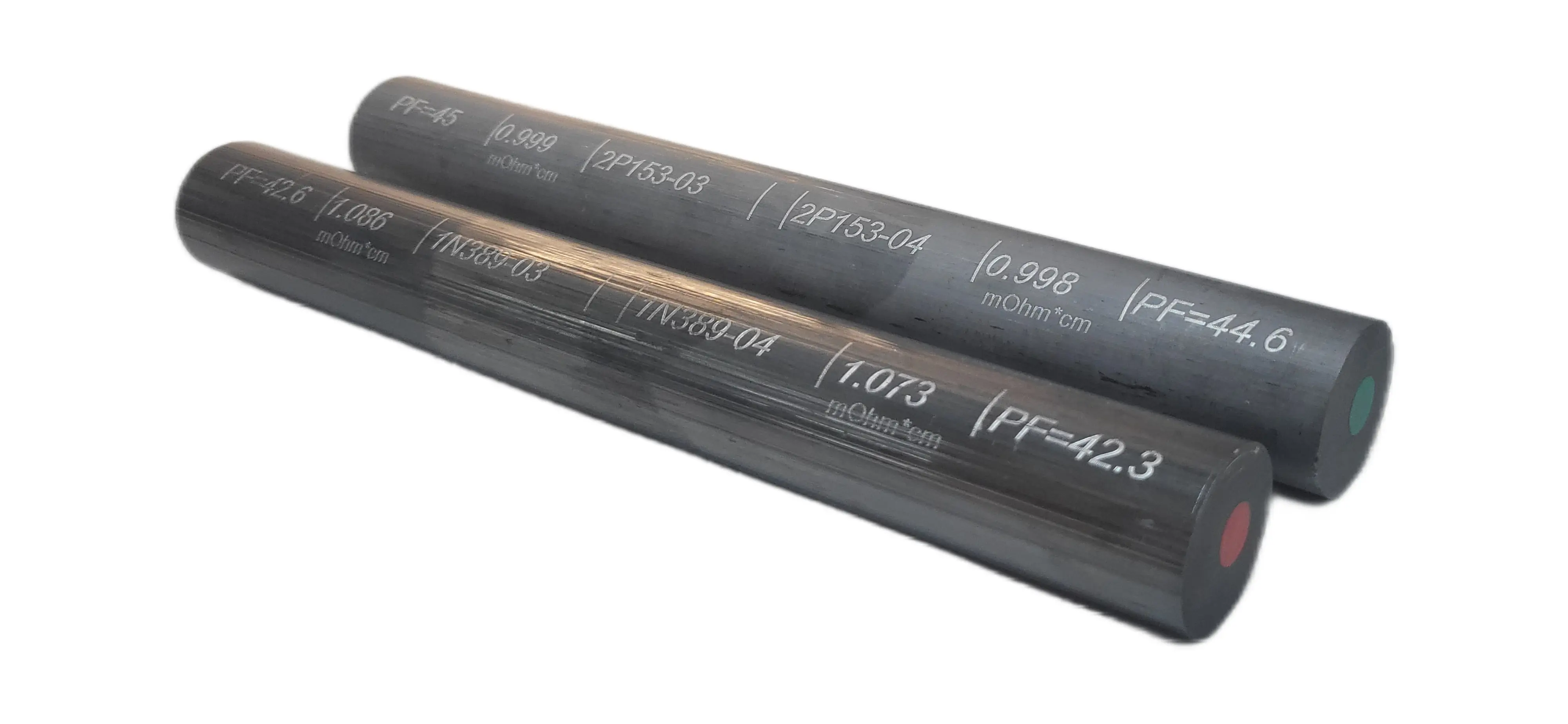 Экструдированные термоэлектрические стержни с лазерной маркировкой