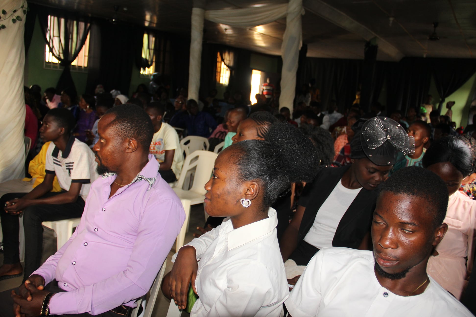 Congregation at worship