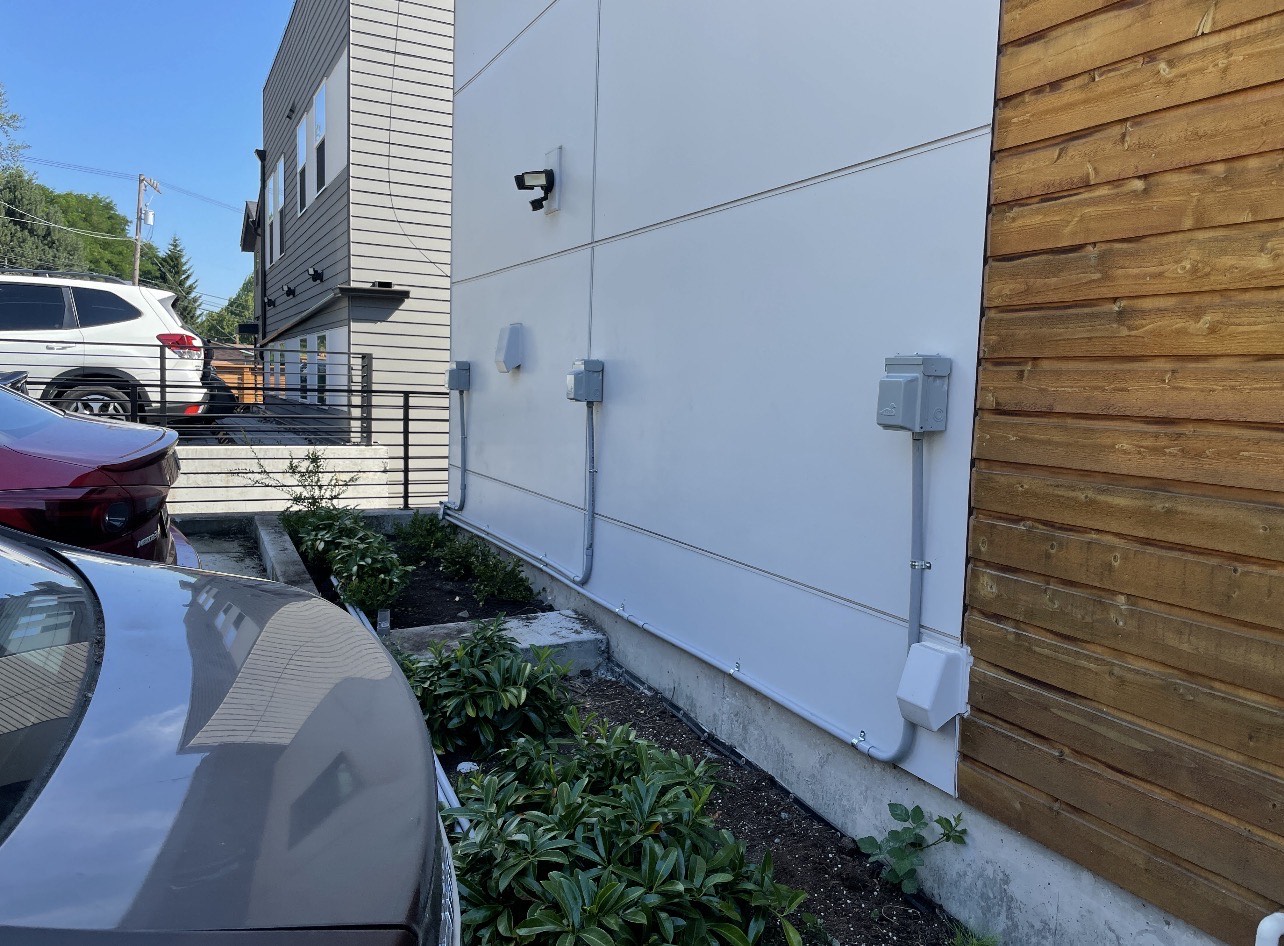 Commercial electrical conduit installation