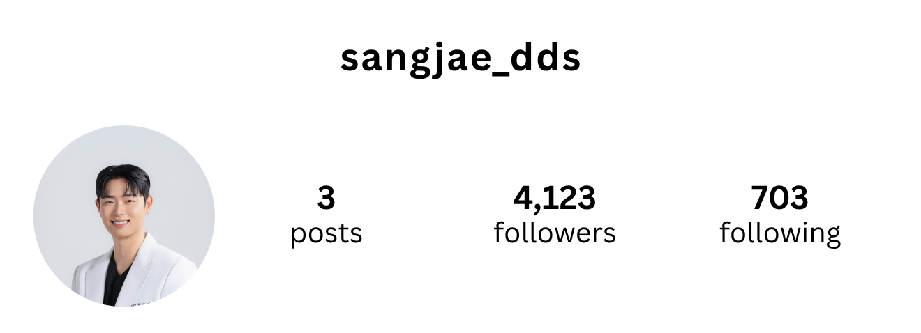 sangjae_dds before - 3 posts, 4,123 followers