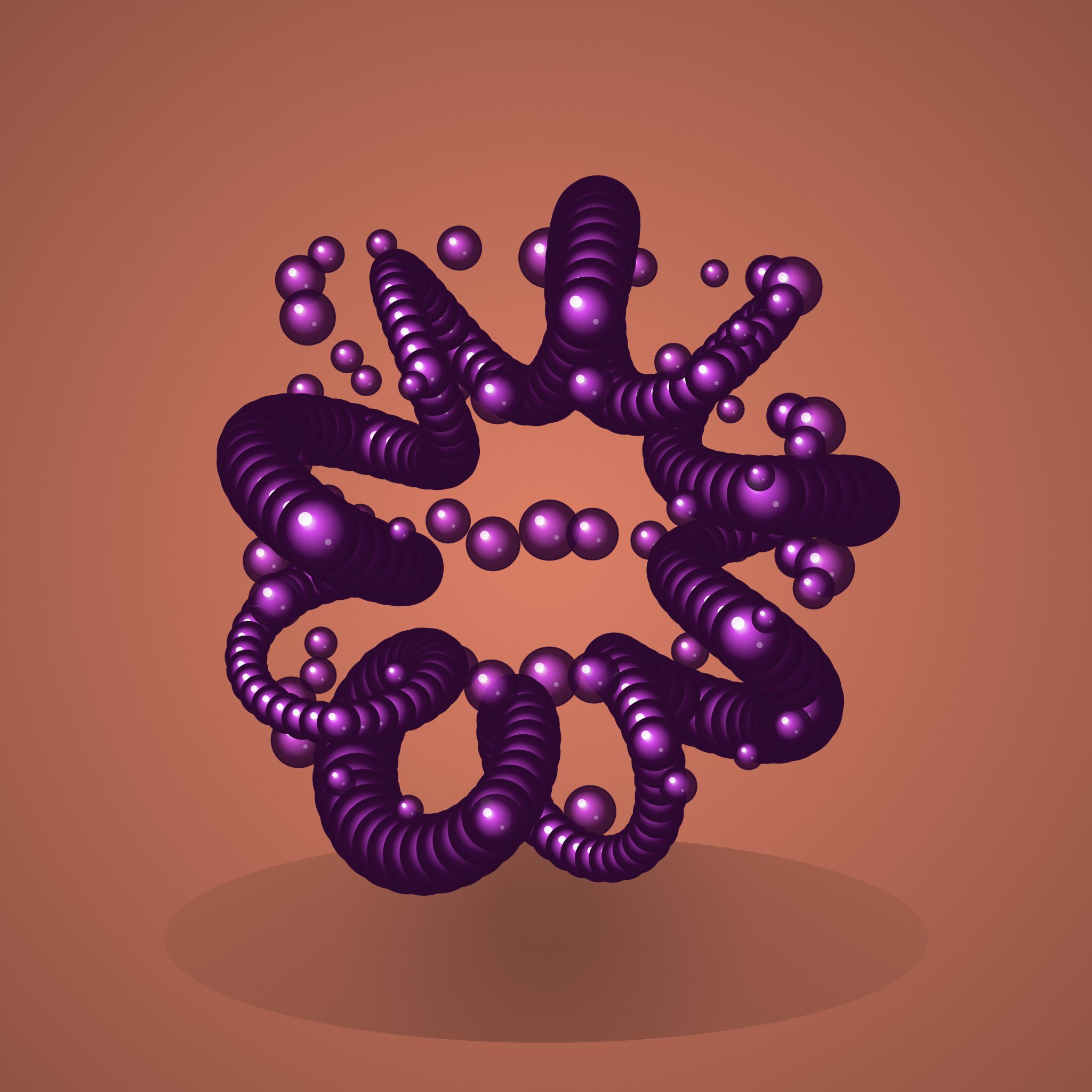 Purple Beads #176