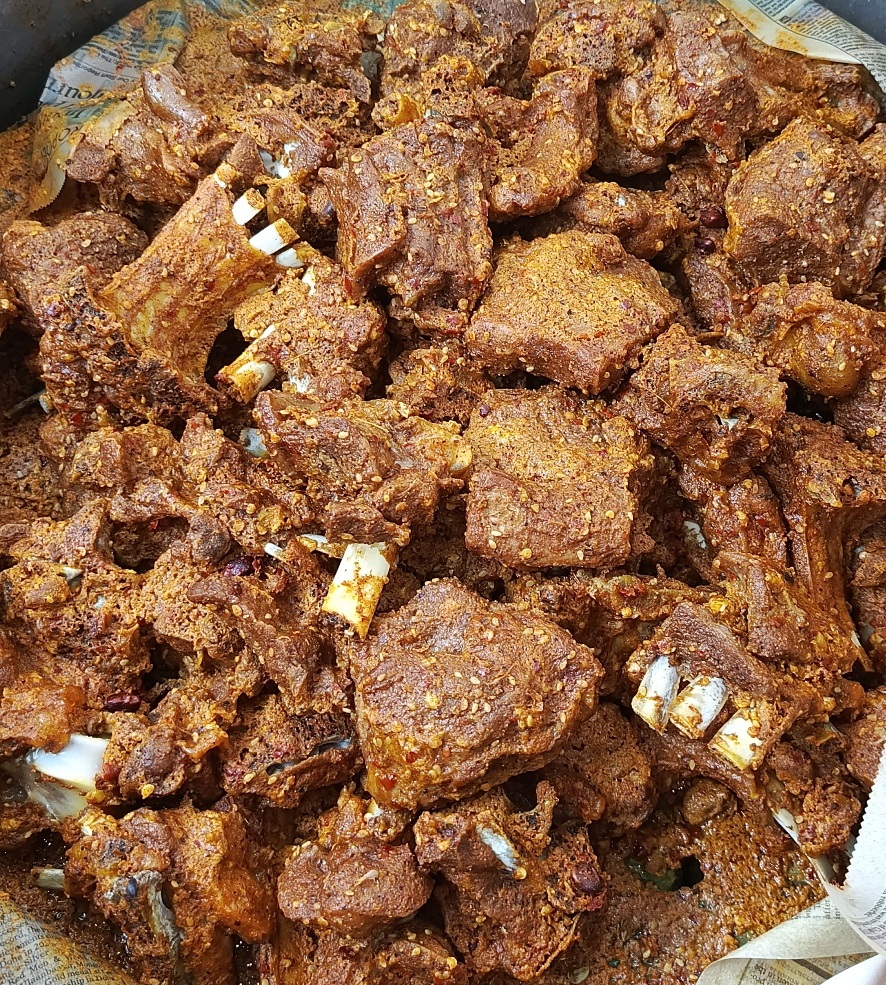Mutton Steam Mix with aromatic spices