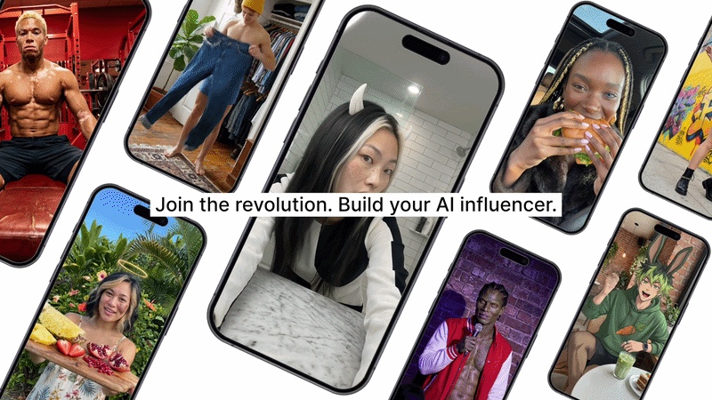 AI influencer examples built with OpenArt