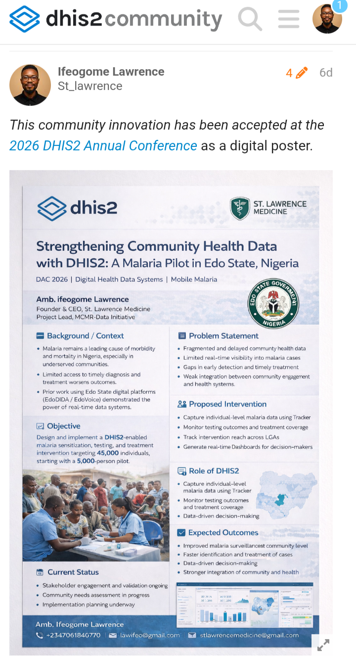 DHIS2 Digital Health Innovation