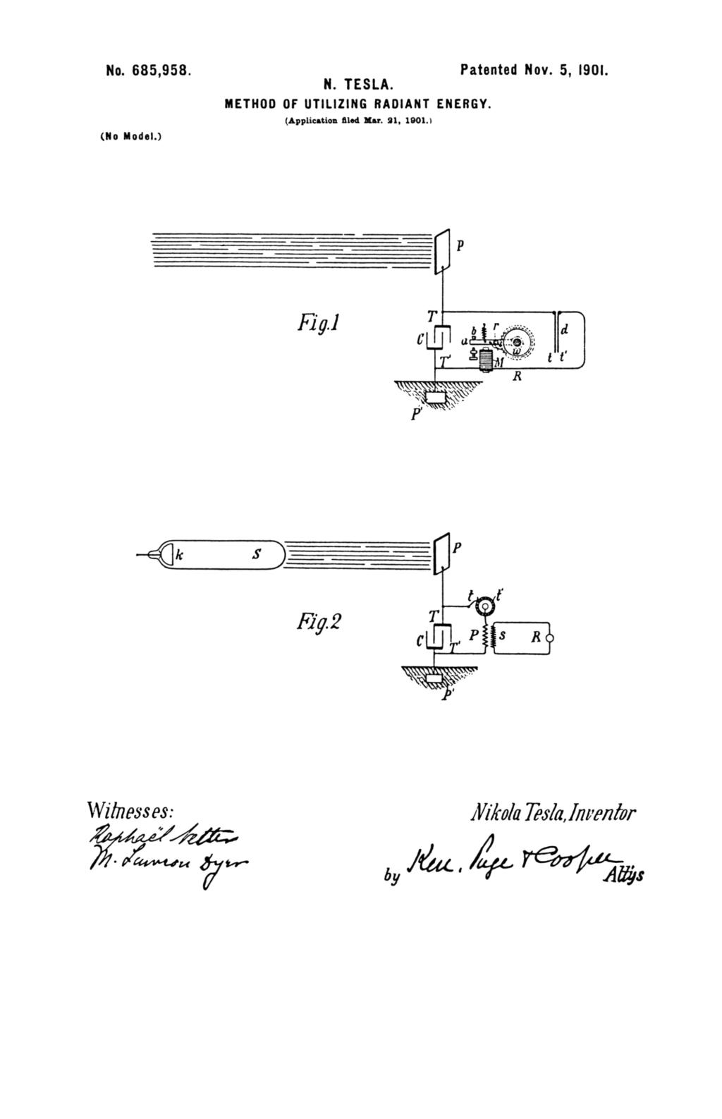 Method of Utilizing of Radiant Energy