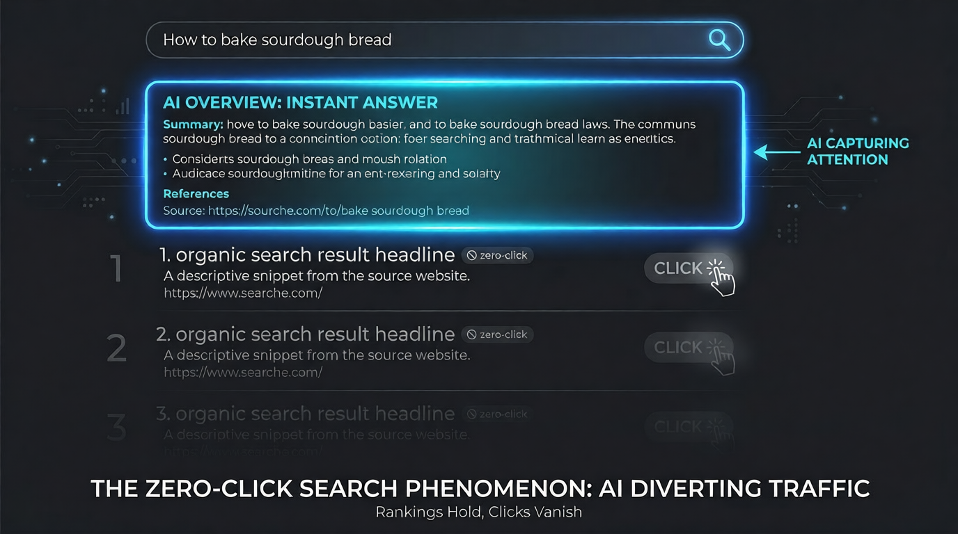 El fenómeno Zero-Click Search: la IA desviando el tráfico de los resultados orgánicos