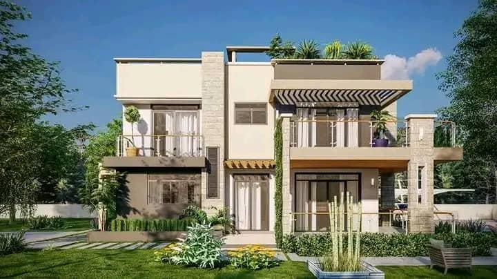Modern Beige Villa