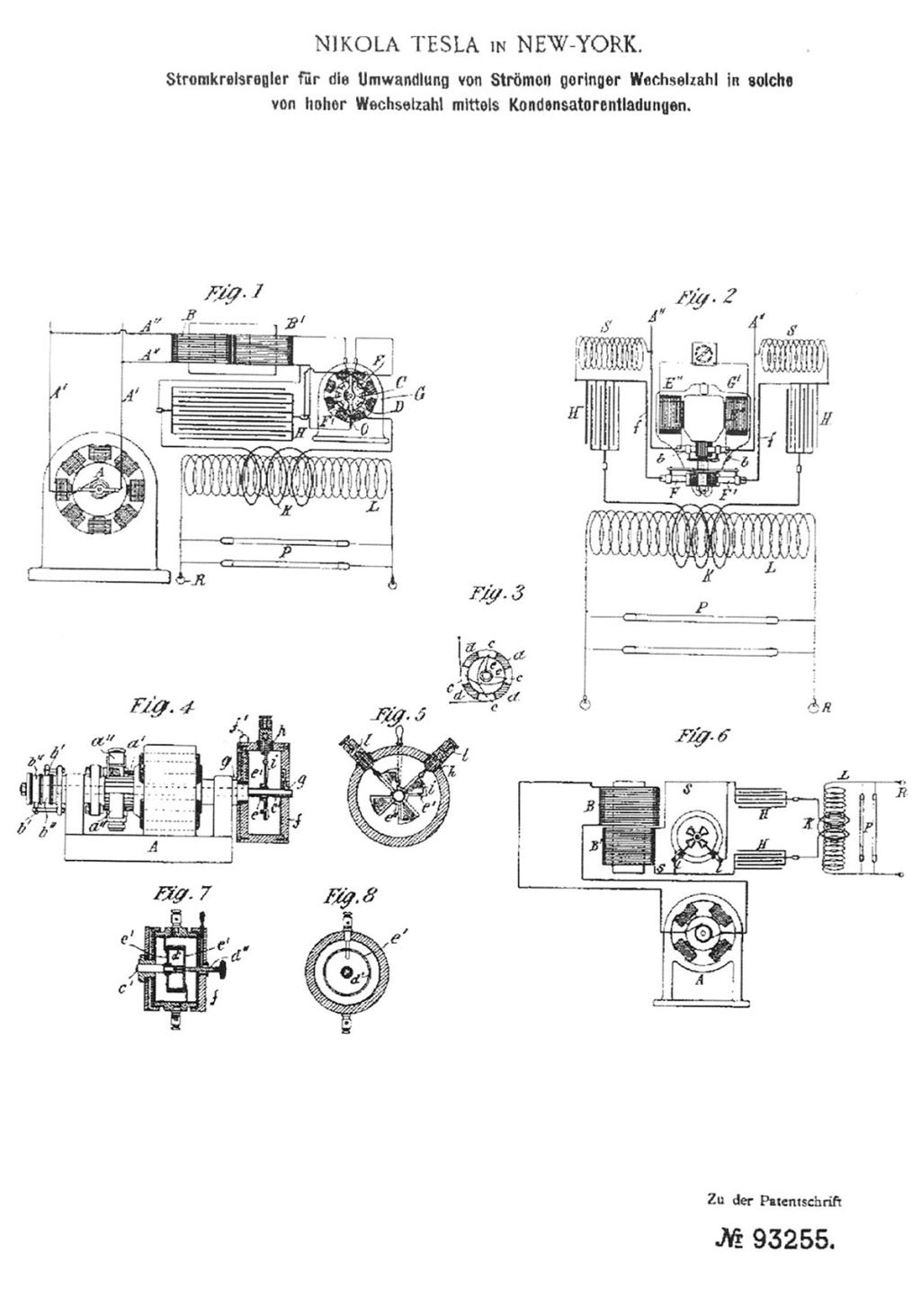 Circuit Controller for Converting Currents with a Low Number of Turns into Currents with a High Number of Turns by Means of Capacitor Discharges