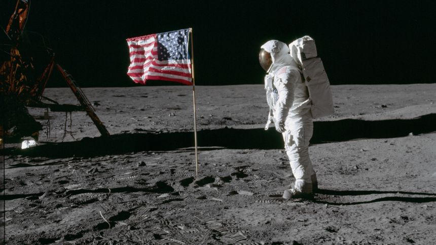 Apollo 11 — Buzz Aldrin on the Lunar Surface, July 1969