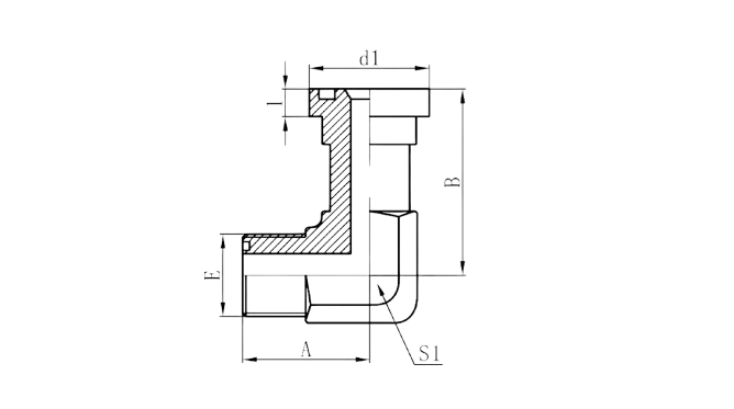 1FFS9 - ORFS Male O-Ring × S-Series Flange (90°Elbows)