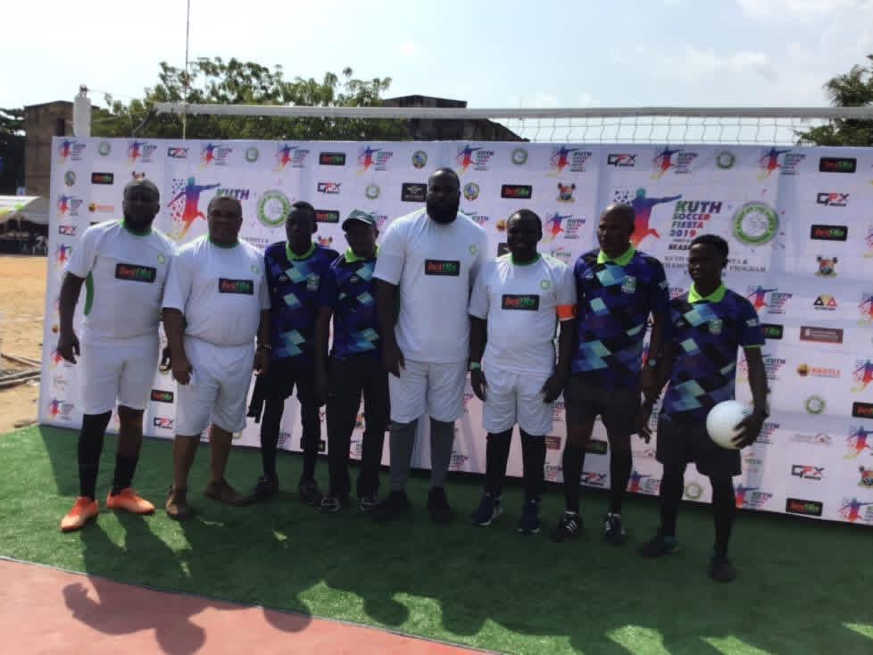 Bet9ja team with KUTH Foundation staff group photo