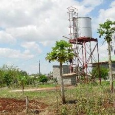 Wasserturm auf dem Gelände der Missionsstation