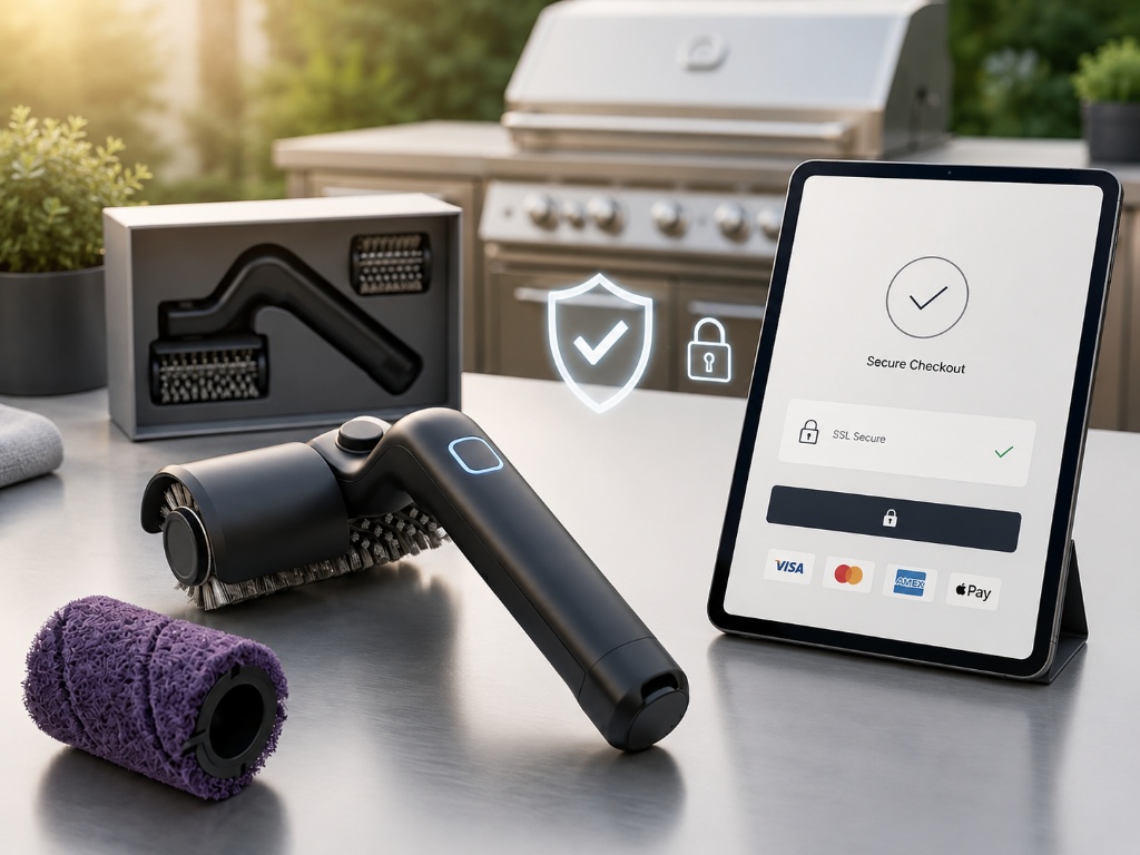 Secure SSL checkout shown on a tablet