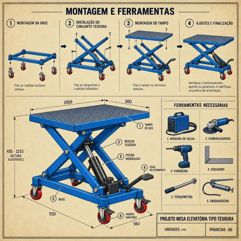 Montagem e Ferramentas