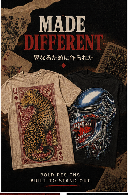 Made Different — bold designs tees