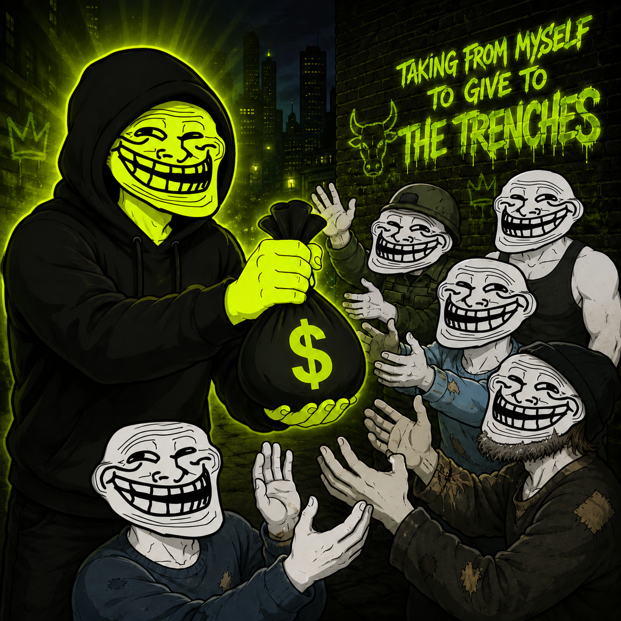 HOODTROLL sharing wealth with the community