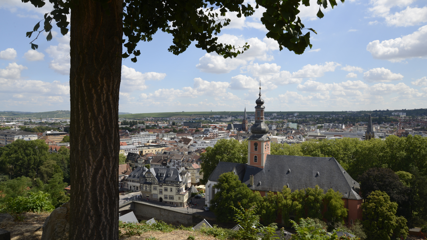 Blick über Bad Kreuznach und die Nahe