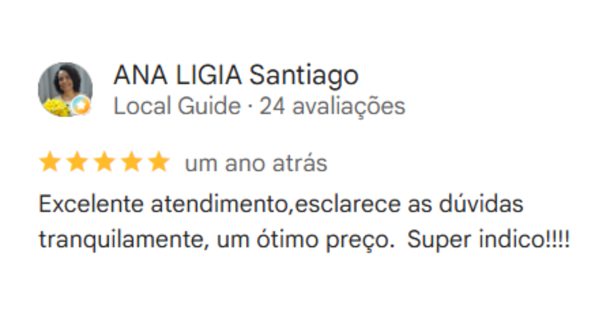 Avaliação de Ana Ligia Santiago sobre a Rei das Portas