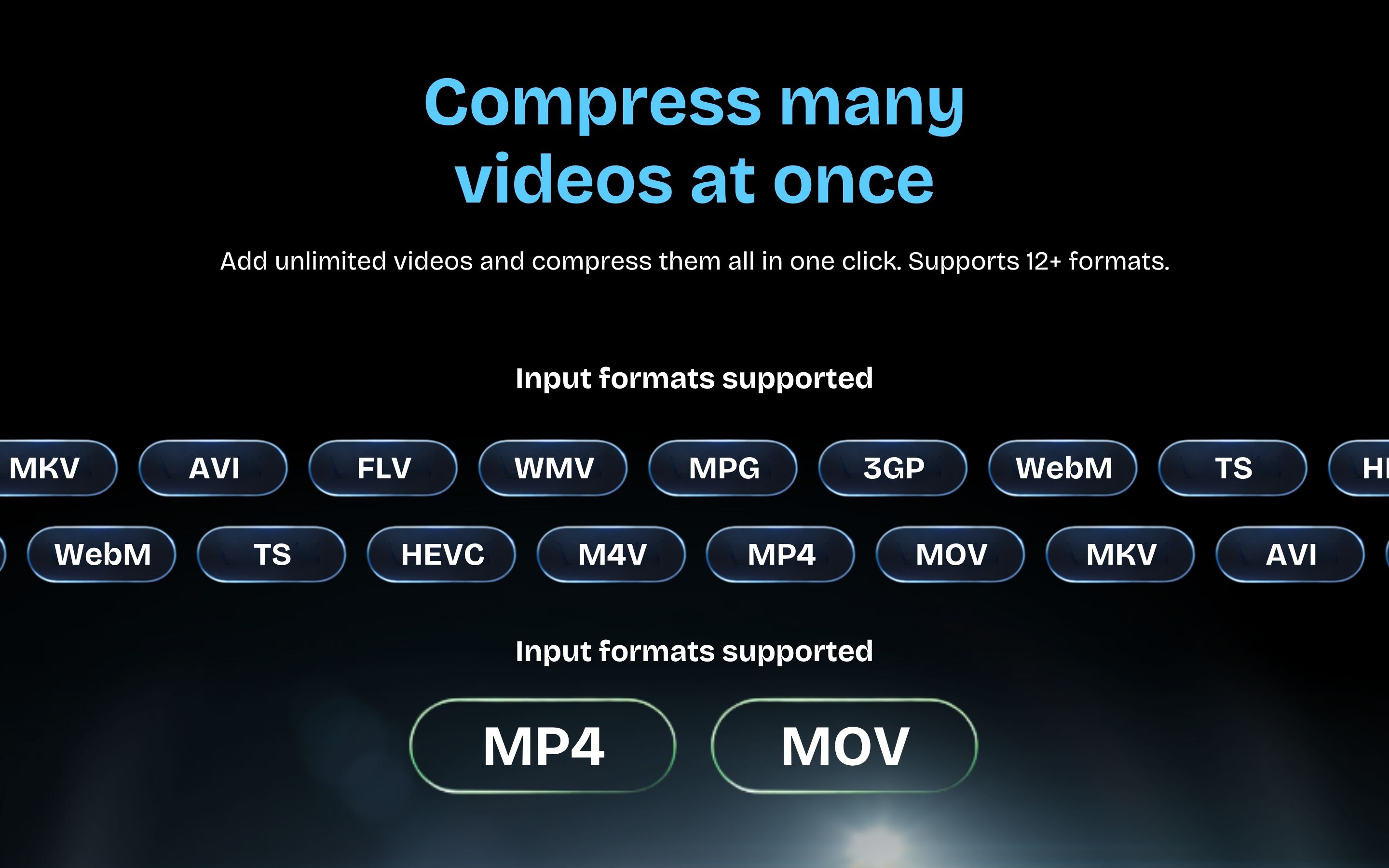 Compress many videos at once