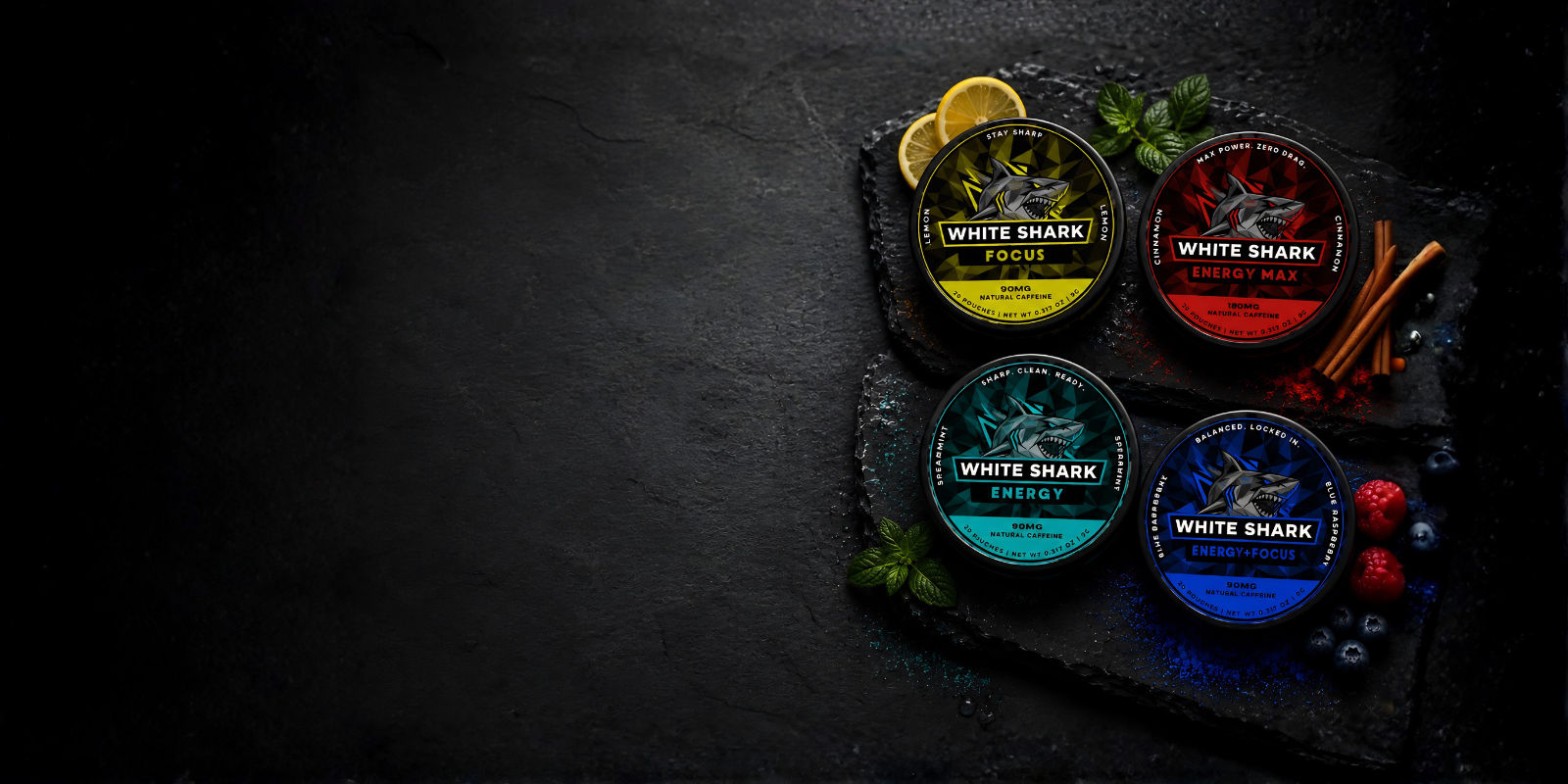 All four tins flat-lay