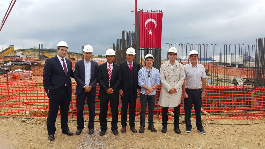 Project team at construction site groundbreaking