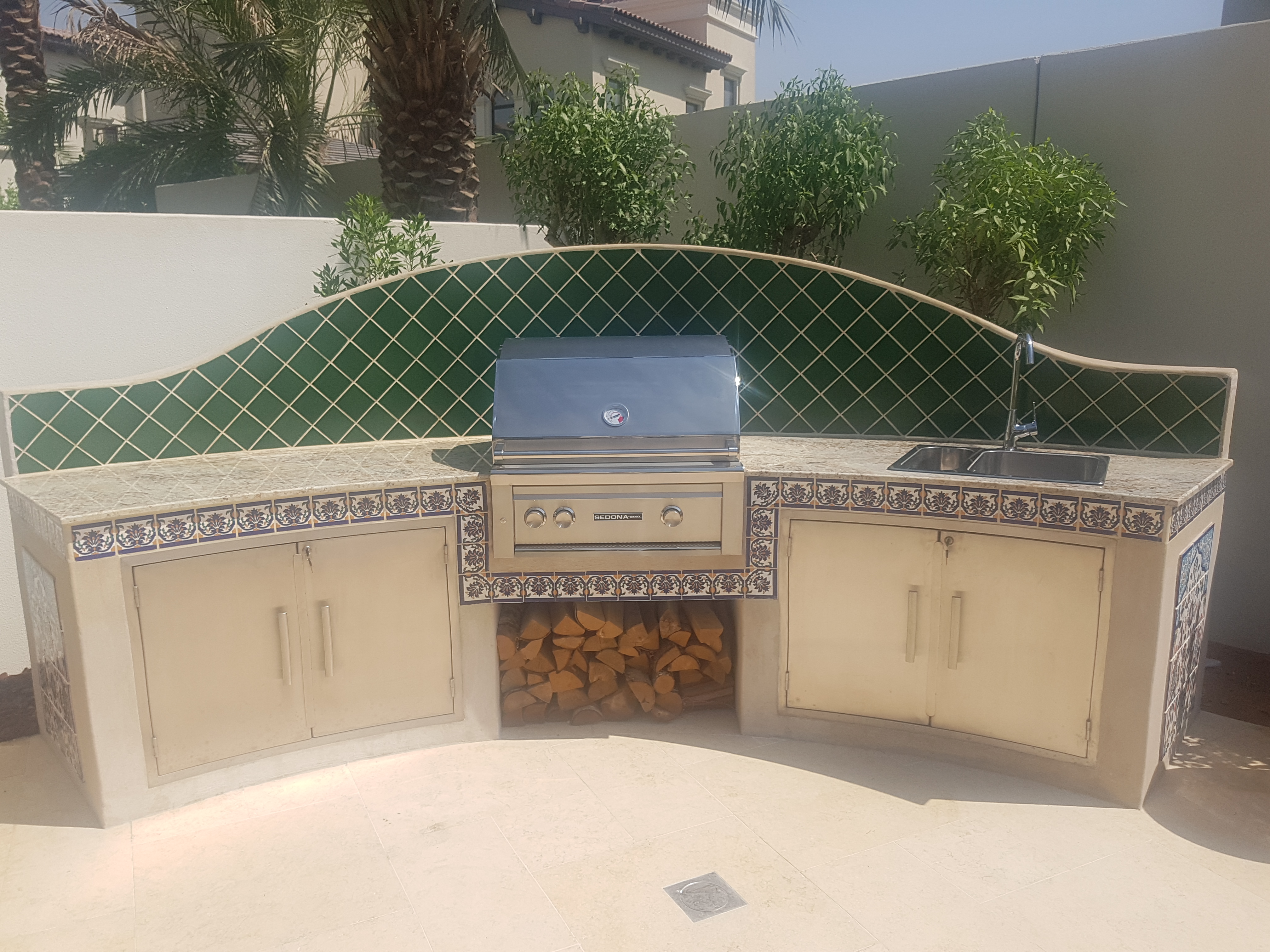 Completed garden landscaping