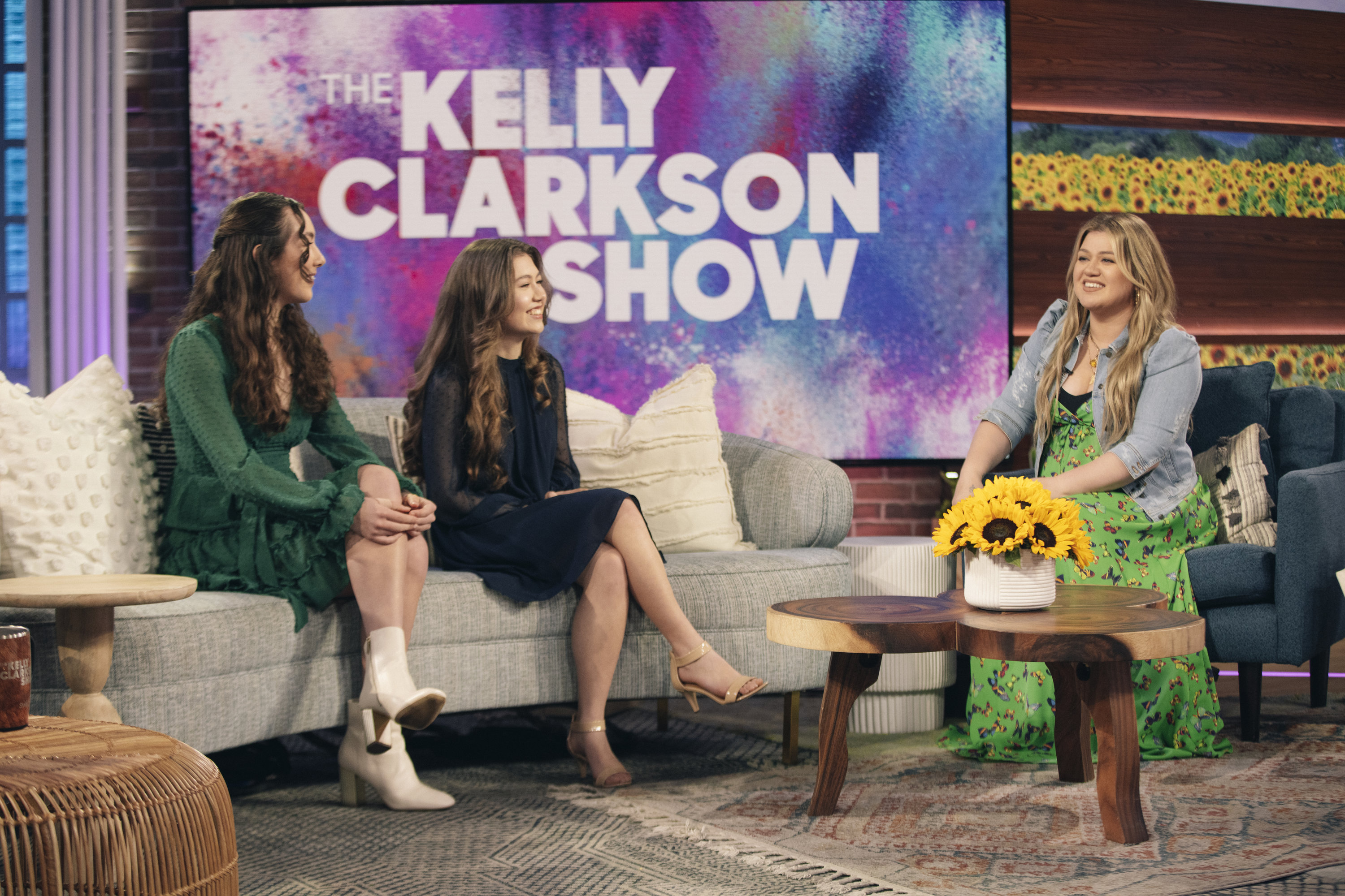 Paper for Water guests on the set of The Kelly Clarkson Show