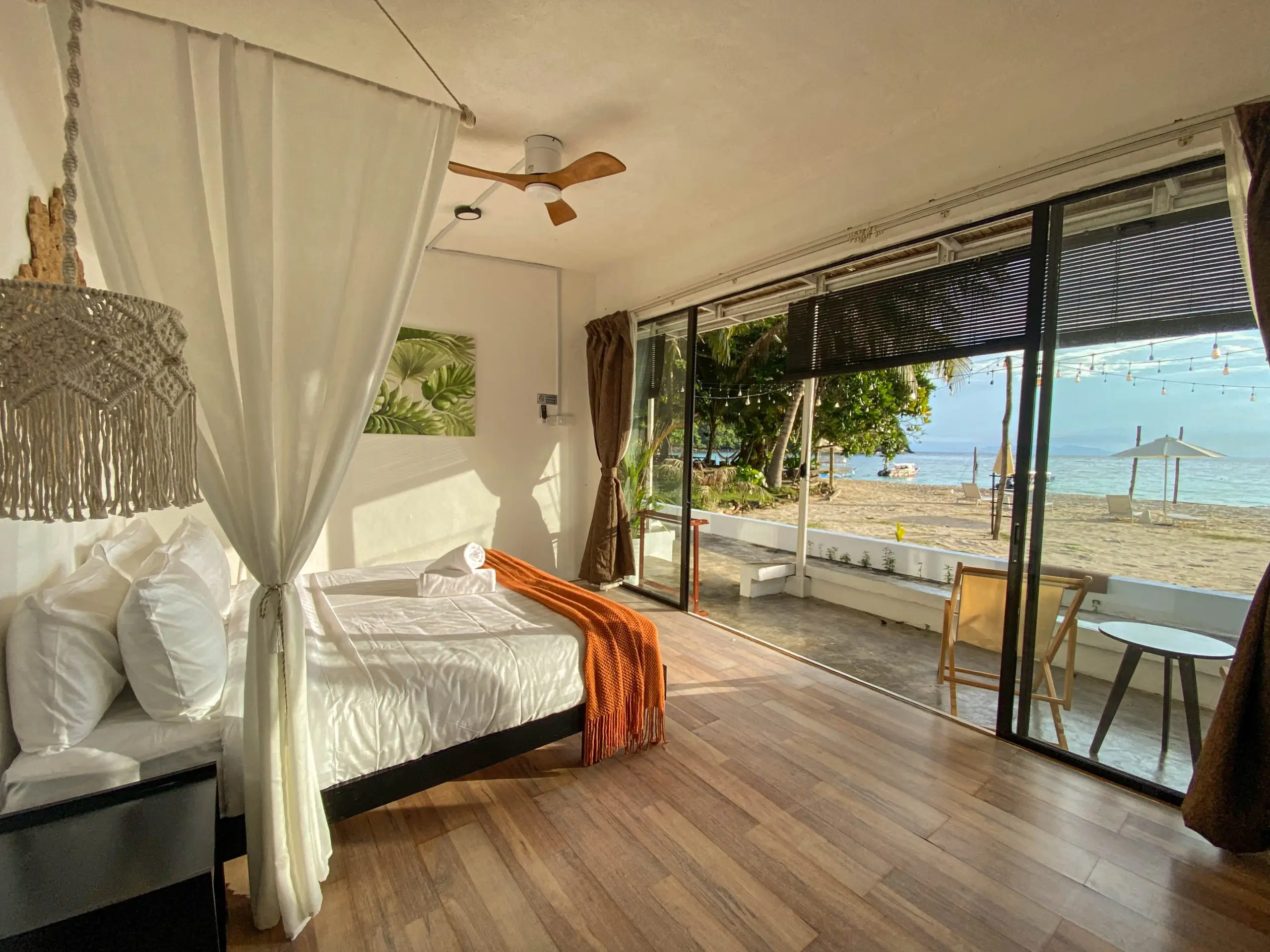 Beachfront chalet at The One Tenggol Island Resort with ocean view