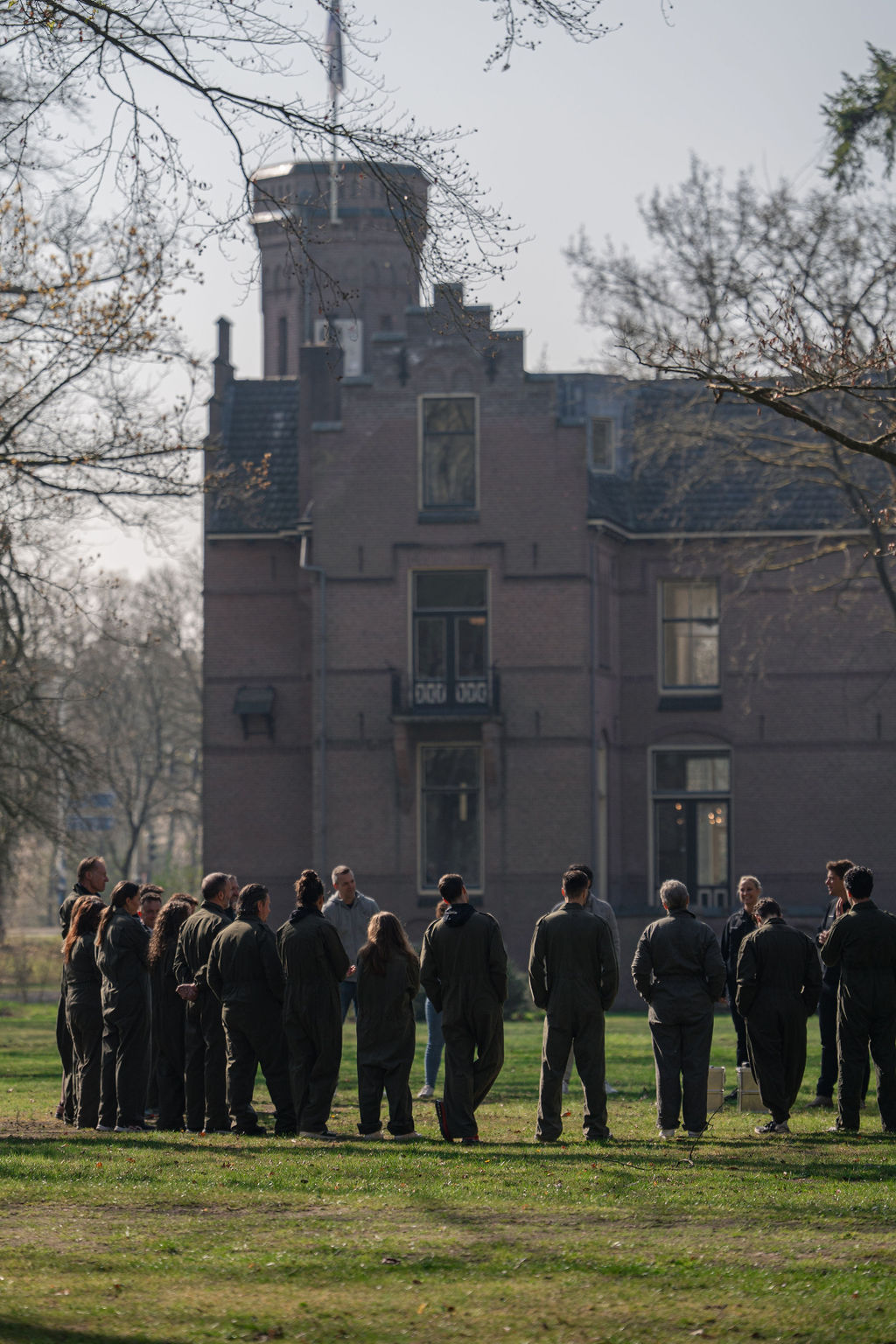 Corporate team training bij kasteel