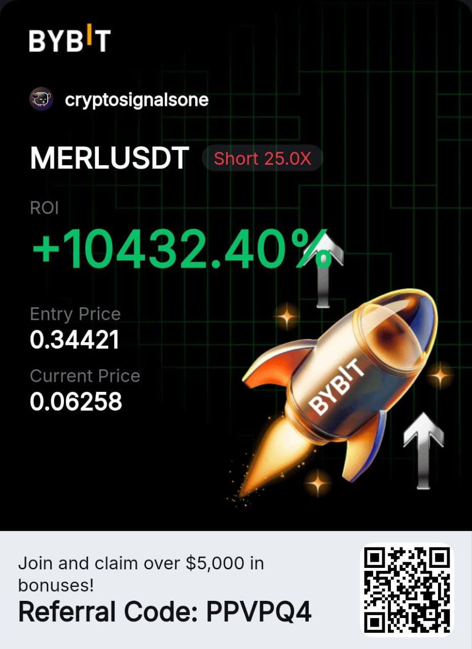 MERLUSDT result from the Crypto Signals One archive