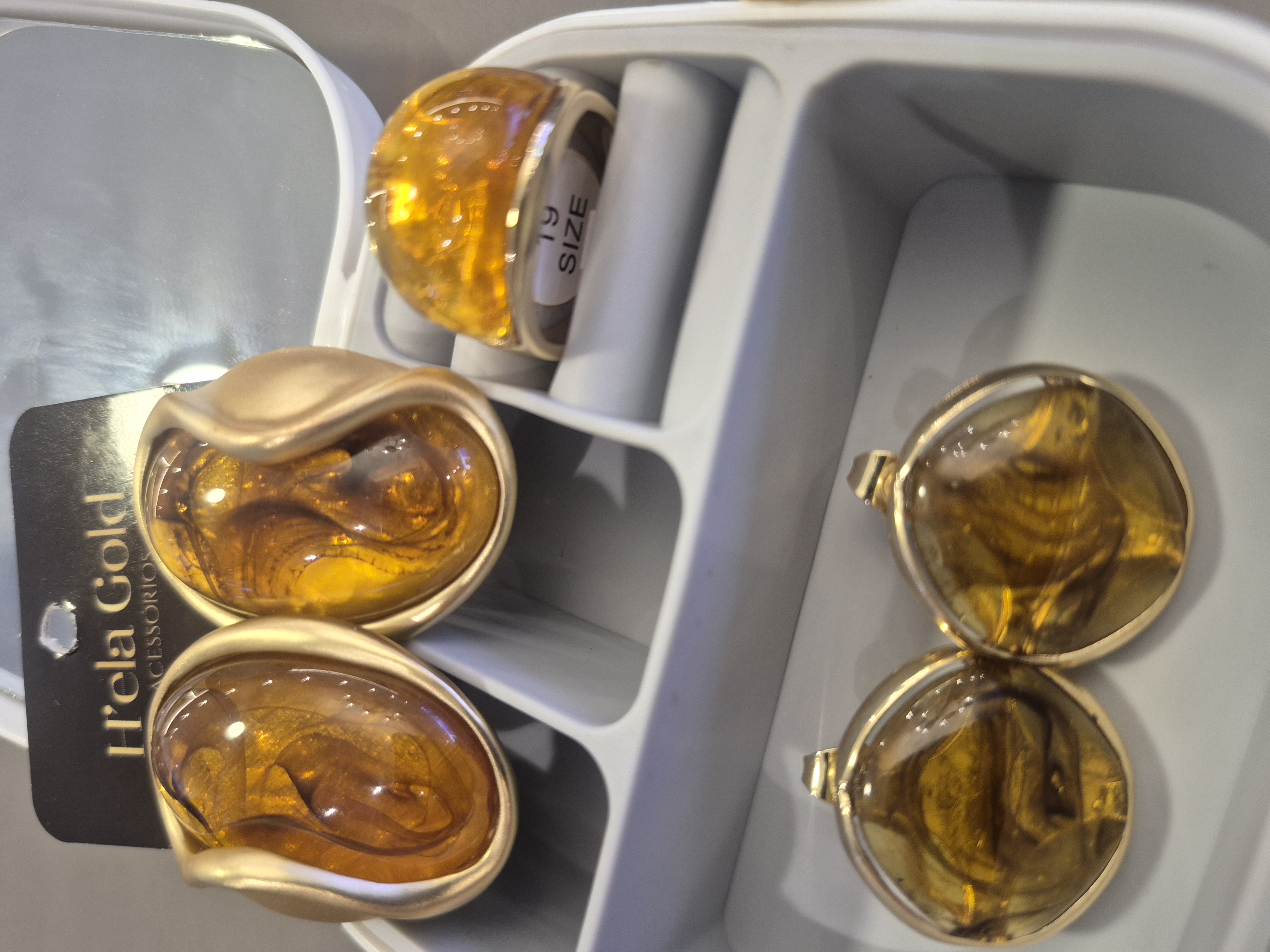 Anéis Âmbar Cristal