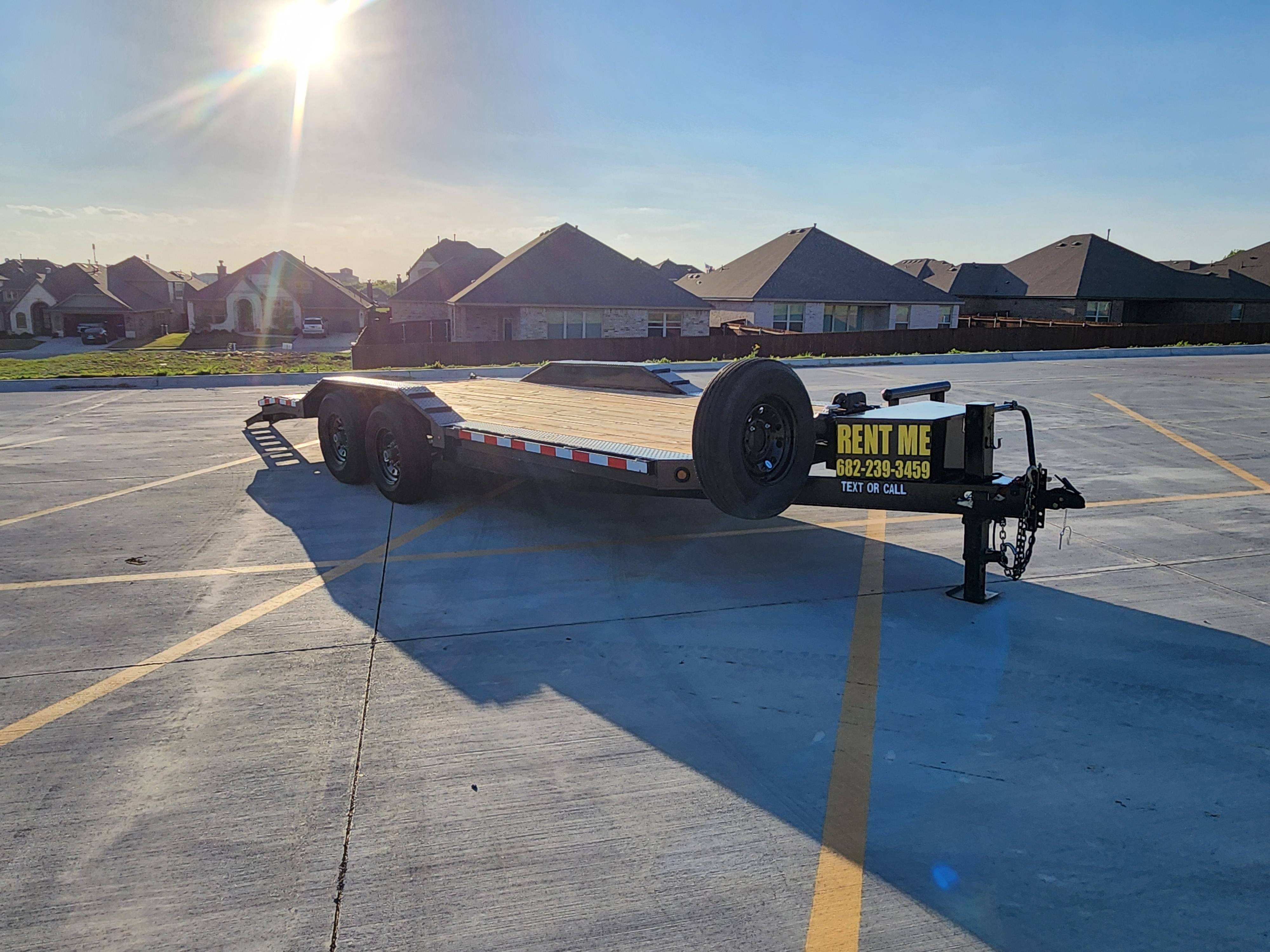 La Costa Car Hauler rear view with ramps down