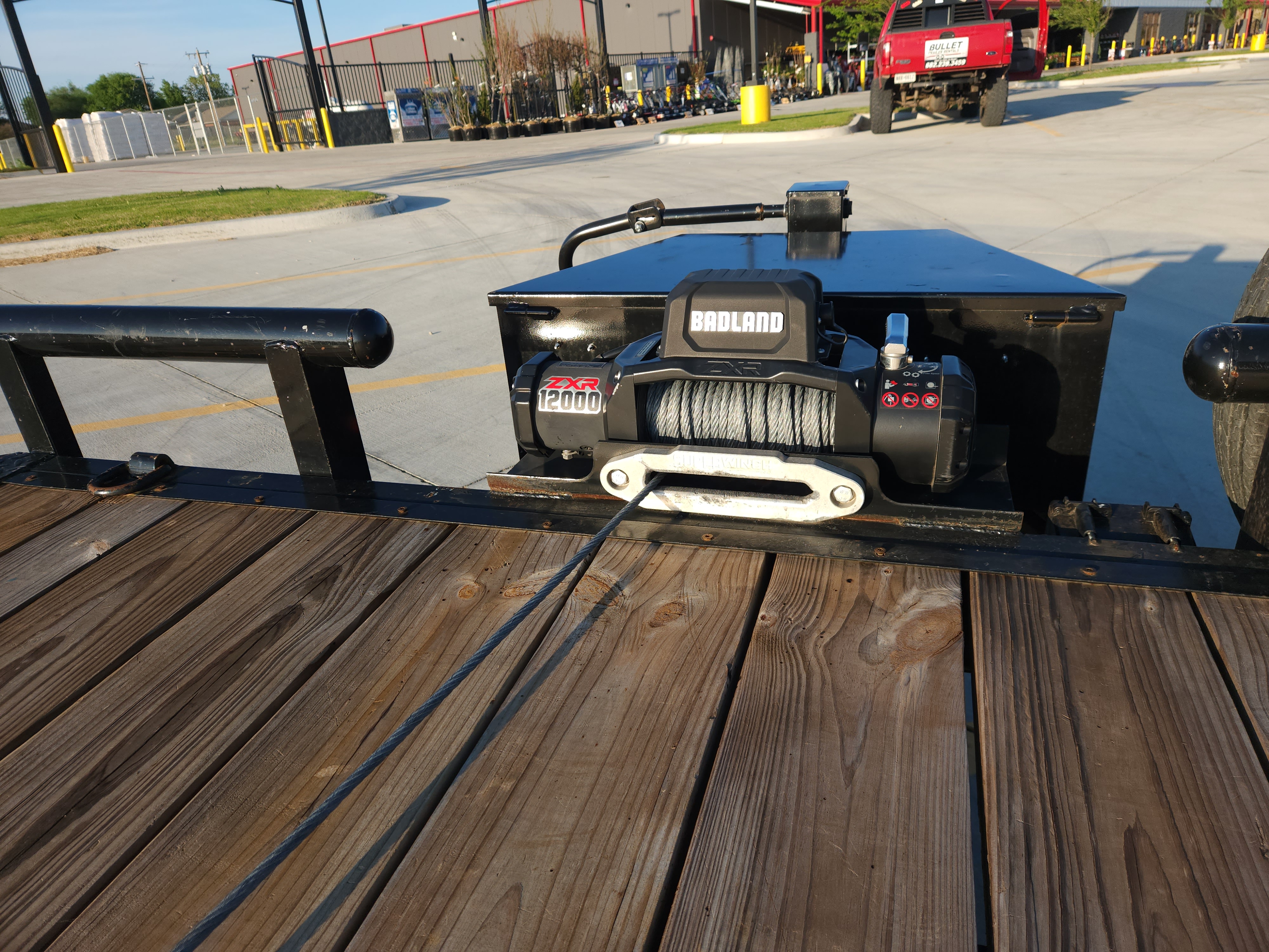 La Costa Car Hauler winch close-up