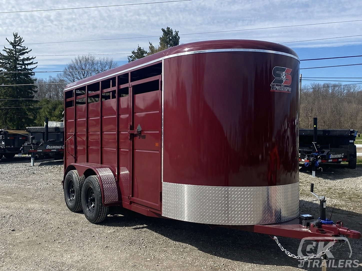 16 foot livestock trailer by S&S
