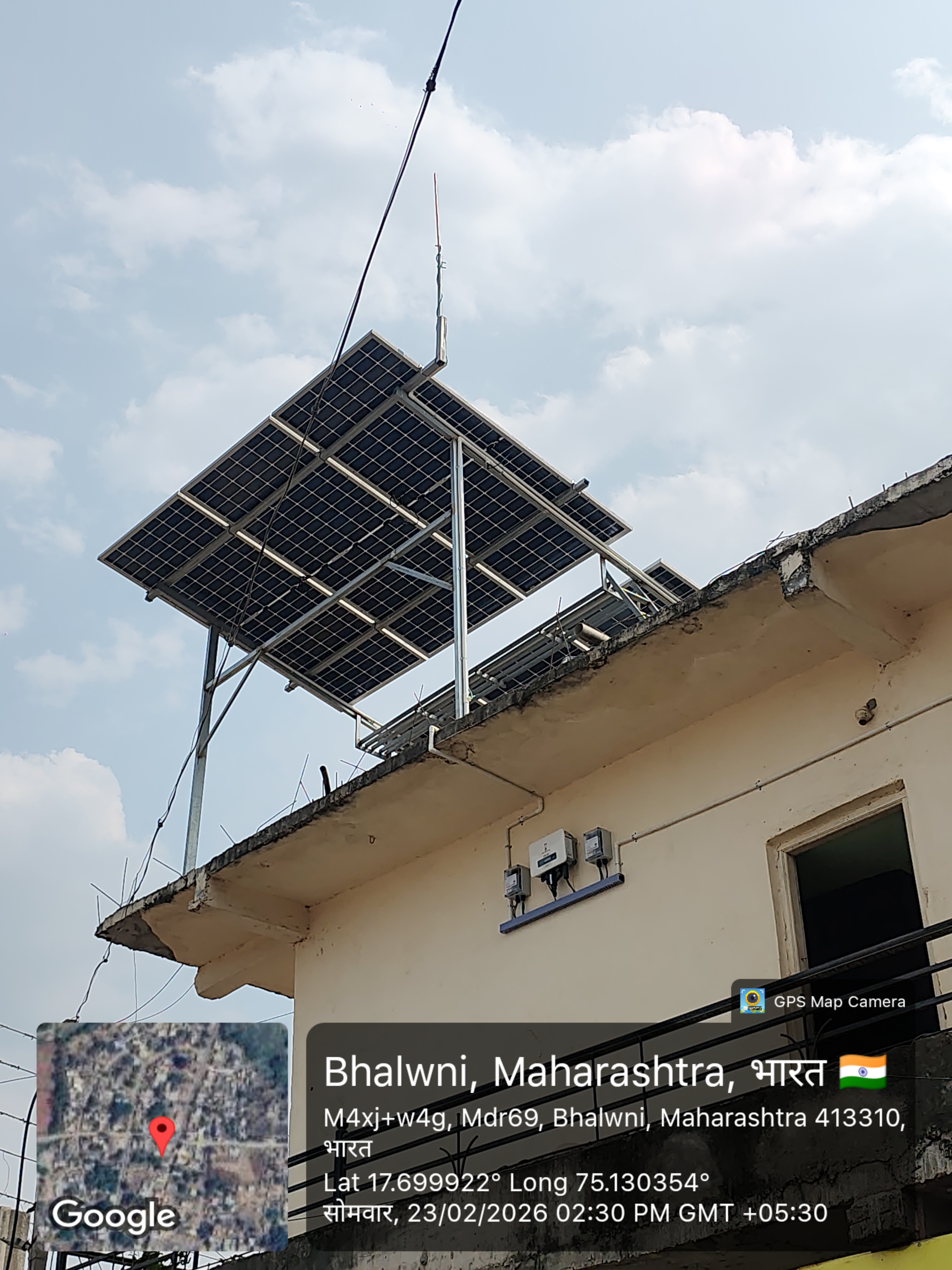 Rooftop solar array