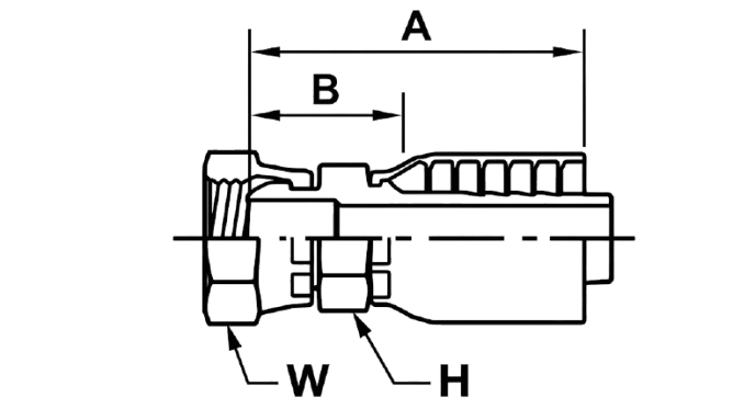 21611D FEMALE NPSM (60º CONE SEAT)