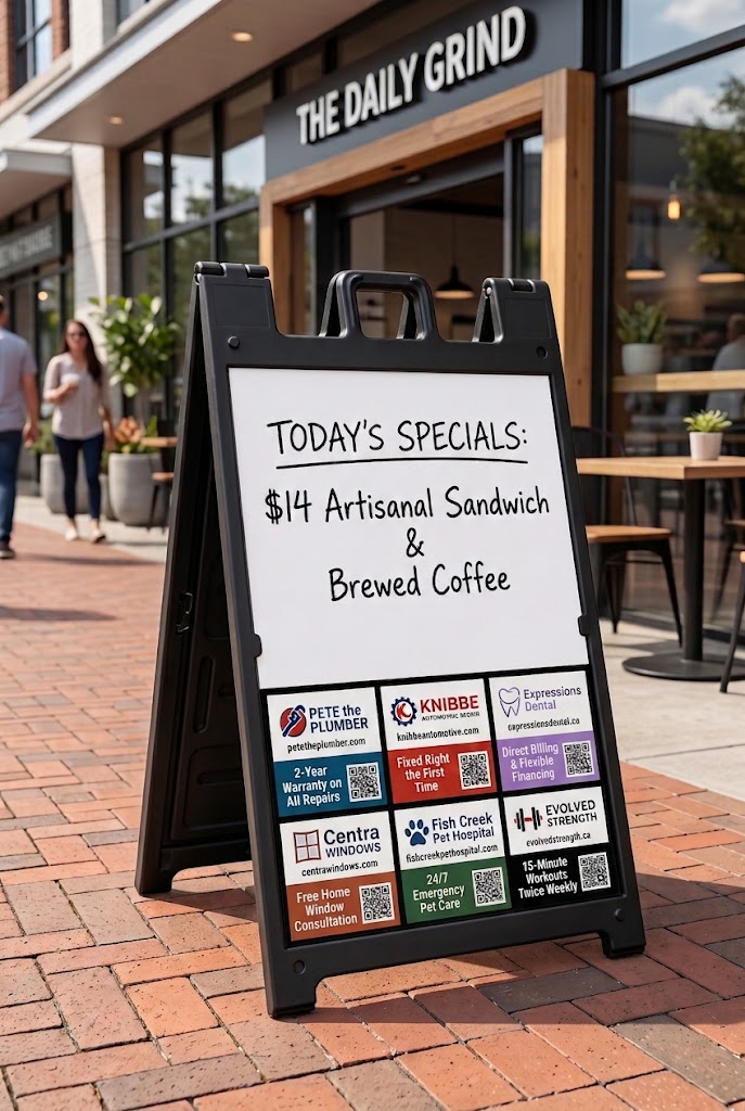 A-frame specials board