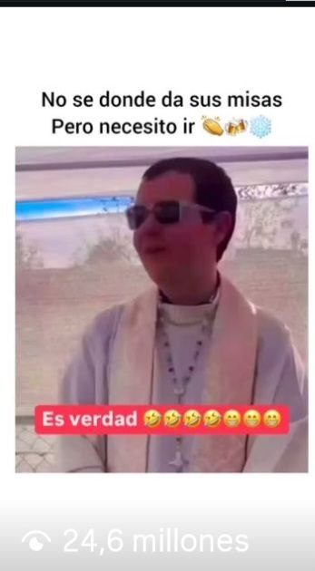 Reel viral: no sé dónde da sus misas pero necesito ir